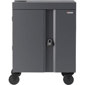 Bretford CUBE Cart - 2 Shelf - Push/Pull Handle - 4 Casters - Steel - 30" Width x 26.50" Depth x 37.50" Height - Orchid - For 36 - TVC36PAC-270ORC - Image 2