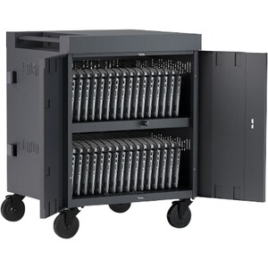 Bretford CUBE Cart - 2 Shelf - Push/Pull Handle - 4 Casters - Steel - 30" Width x 26.50" Depth x 37.50" Height - Orchid - For 36 - TVC36PAC-270ORC - Image 6