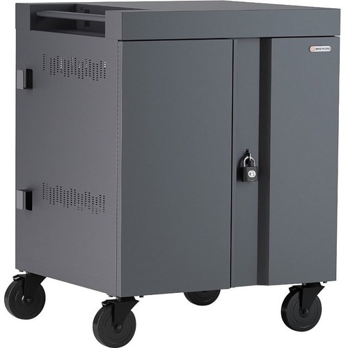 Bretford CUBE Cart - 2 Shelf - Push/Pull Handle - 4 Casters - Steel - 30" Width x 26.50" Depth x 37.50" Height - Orchid - For 36 - TVC36PAC-270ORC