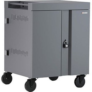 Bretford CUBE Cart - 2 Shelf - Push/Pull Handle - 4 Casters - Steel - 30" Width x 26.50" Depth x 37.50" Height - Platinum - For 32 - TVC32PAC-270PM