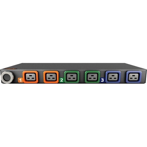 Geist MN01D1R1-06L198-3TL15A0H10-S 6-Outlets PDU - Metered - NEMA L15-30P - 6 x U-Lock IEC 60320 C19 - 120 V AC, 230 V AC - 1U - Horizontal - - I10117L - Image 2