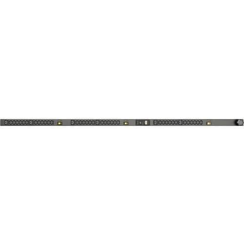 Geist MN01D4W1-42IZ68-3TL15A0A10-S 42-Outlets PDU - Metered - NEMA L15-30P - 36 x IEC 60320 C13, 6 x IEC 60320 C19 - 230 V AC - 0U - Vertical - I10084