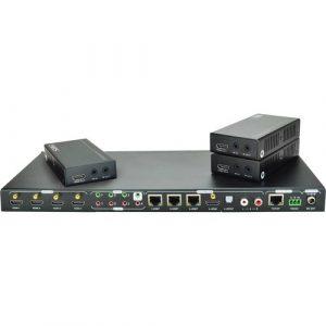 SIIG HDMI HDBaseT 4x4 4K Matrix Kit - 230ft (70m) @1080p & 131ft (40m) @4K Resolution CE-H23W11-S1 - CE-H23W11-S1