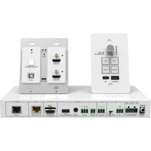 SIIG Wallplate HDMI HDBaseT Kit - Through Cat5e/6 Cable up to 30m - 1920x1200 @60Hz CE-H23Y11-S1 - CE-H23Y11-S1