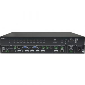 9X1 HDBASET 4K SCALER SWITCHER 1 DISPLAYPRT 5 HDMI 2 VGA 1 HDBASET - CE-H24311-S1