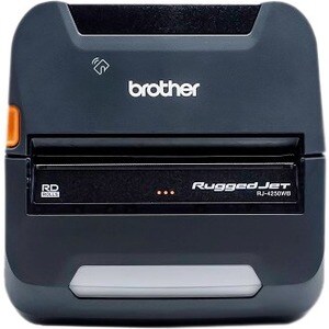 Brother RuggedJet RJ4250WBL Mobile Direct Thermal Printer - Monochrome - Portable - Label/Receipt Print - USB - Bluetooth - Wireless LAN - Near Field Communication (NFC) - Battery - RJ4250WBL