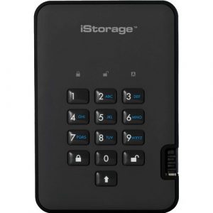 iStorage diskAshur2 SSD 2 TB Secure Portable Solid State Drive | Password protected |Dust/Water Resistant | Hardware encryption. IS-DA2-256-SSD-2000-B - USB 3.1 - 294 MB/s Maximum Read Transfer - IS-DA2-256-SSD-2000-B