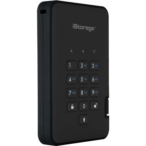 iStorage diskAshur2 SSD 4 TB Secure Portable Solid State Drive | Password protected |Dust/Water Resistant | Hardware encryption. IS-DA2-256-SSD-4000-B - Thin Client Device Supported - USB 3.2 (Gen - IS-DA2-256-SSD-4000-B - Image 2