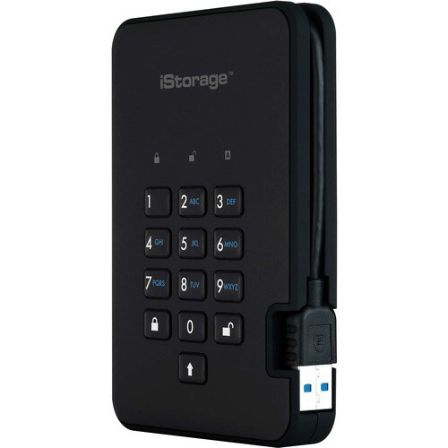 iStorage diskAshur2 SSD 4 TB Secure Portable Solid State Drive | Password protected |Dust/Water Resistant | Hardware encryption. IS-DA2-256-SSD-4000-B - Thin Client Device Supported - USB 3.2 (Gen - IS-DA2-256-SSD-4000-B - Image 3