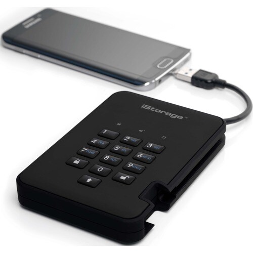 iStorage diskAshur2 SSD 4 TB Secure Portable Solid State Drive | Password protected |Dust/Water Resistant | Hardware encryption. IS-DA2-256-SSD-4000-B - Thin Client Device Supported - USB 3.2 (Gen - IS-DA2-256-SSD-4000-B - Image 5