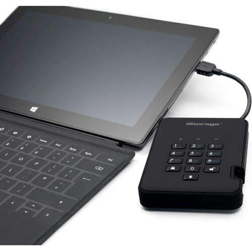 iStorage diskAshur2 SSD 4 TB Secure Portable Solid State Drive | Password protected |Dust/Water Resistant | Hardware encryption. IS-DA2-256-SSD-4000-B - Thin Client Device Supported - USB 3.2 (Gen - IS-DA2-256-SSD-4000-B - Image 8