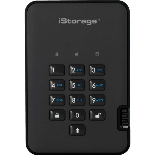 iStorage diskAshur2 SSD 4 TB Secure Portable Solid State Drive | Password protected |Dust/Water Resistant | Hardware encryption. IS-DA2-256-SSD-4000-B - Thin Client Device Supported - USB 3.2 (Gen - IS-DA2-256-SSD-4000-B