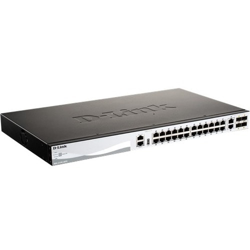 D-Link DGS-3130-30PS Ethernet Switch - 26 Ports - Manageable - Gigabit Ethernet - 1000Base-T - 3 Layer Supported - Modular - Optical Fiber, Twisted Pair - Lifetime Limited - DGS-3130-30PS