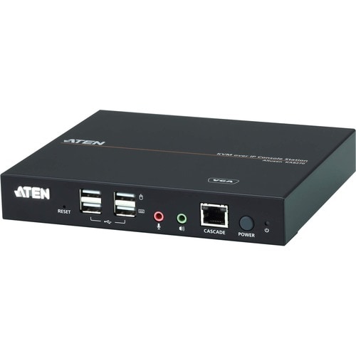 ATEN VGA KVM over IP Console Station-TAA Compliant - 64 Computer(s) - 1 Remote User(s) - 1920 x 1200 Maximum Video Resolution - 2 x Network (RJ-45) - - KA8270