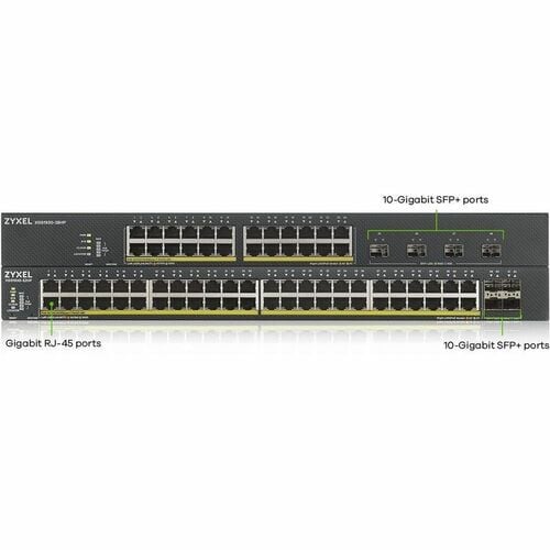 ZYXEL XGS1930-28HP 24-Port Gigabit Smart Nebula Cloud Managed PoE Switch | 24 PoE+ Ports at 375W with 4 SFP+ 10G Uplinks - 24 Ports - Gigabit PoE / - XGS1930-28HP - Image 4