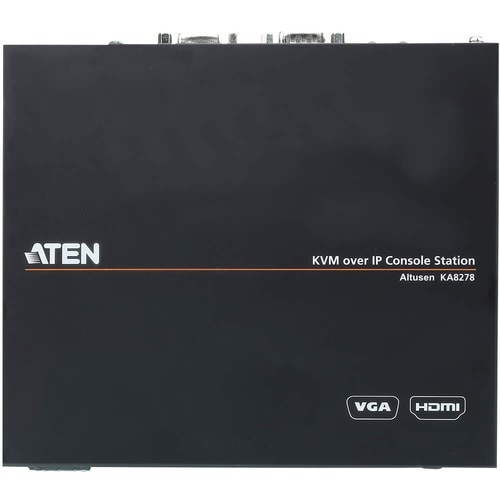 ATEN VGA/HDMI KVM over IP Console Station-TAA Compliant - 64 Computer(s) - 1 Remote User(s) - 1920 x 1200 Maximum Video Resolution - 2 x Network (RJ-45) - - KA8278 - Image 5