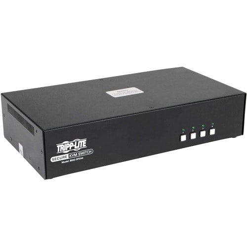 Tripp Lite by Eaton Secure KVM Switch, 4-Port, Dual Monitor, DisplayPort to DisplayPort, 4K, NIAP PP3.0 Certified, Audio, TAA - 4 Computer(s) - 1 Local User(s) - 3840 - B002-DP2A4