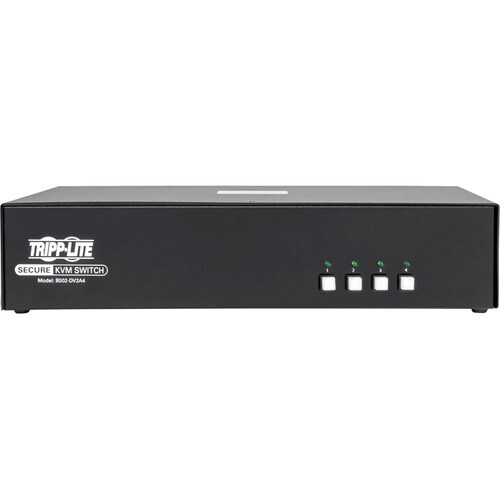 Tripp Lite by Eaton Secure KVM Switch, 4-Port, Dual Monitor, DVI to DVI, NIAP PP3.0 Certified, Audio, TAA - 4 Computer(s) - 1 Local User(s) - 2560 x - B002-DV2A4 - Image 2