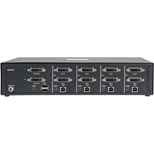 Tripp Lite by Eaton Secure KVM Switch, 4-Port, Dual Monitor, DVI to DVI, NIAP PP3.0 Certified, Audio, TAA - 4 Computer(s) - 1 Local User(s) - 2560 x - B002-DV2A4 - Image 3