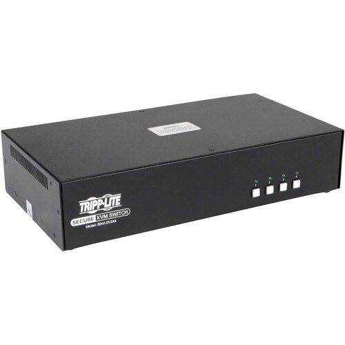 Tripp Lite by Eaton Secure KVM Switch, 4-Port, Dual Monitor, DVI to DVI, NIAP PP3.0 Certified, Audio, TAA - 4 Computer(s) - 1 Local User(s) - 2560 x - B002-DV2A4