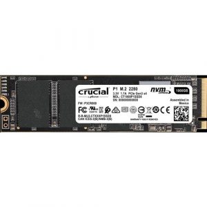 Crucial 1 TB Solid State Drive - M.2 2280 Internal - PCI Express - 2000 MB/s Maximum Read Transfer Rate - Retail CT1000P1SSD8 - CT1000P1SSD8