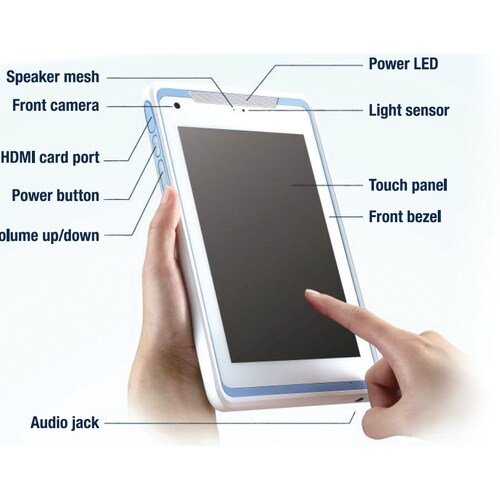 Advantech AIMx5 AIM-55 Tablet - 8" - 4 GB - 64 GB Storage - Windows 10 IoT 64-bit - Atom x5-Z8350 1.44 GHz - 1920 x 1200 - - AIM-55AT-12301001 - Image 8