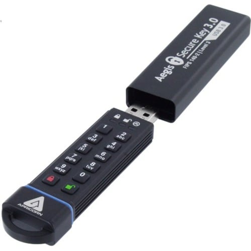 1TB 256 AES XTS HW ENCRYPTED SECURE USB 3.0 MEMORY KEY - ASK3-1TB
