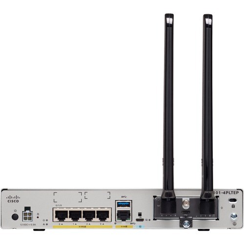 Cisco C1101-4PLTEP Router - 5 Ports - Management Port - Gigabit Ethernet - Desktop, Rack-mountable C1101-4PLTEP - C1101-4PLTEP - Image 3