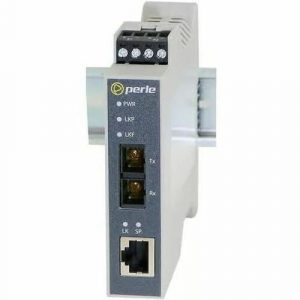 Perle SRS-1110-FSC2 Media Converter - 1 x Network (RJ-45) - 2 x SC Ports - Multi-mode - 0.1 mil Fiber - Gigabit Ethernet - 10/100/1000Base-T, 100Base-FX - 2 - 5092000