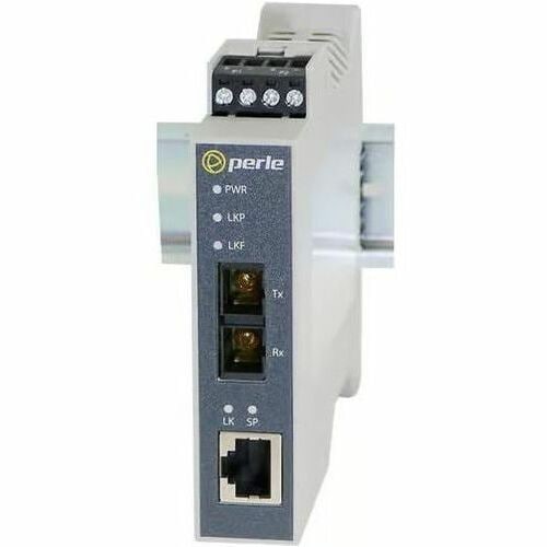 Perle SRS-1110-FSC2 Media Converter - 1 x Network (RJ-45) - 2 x SC Ports - Multi-mode - 0.1 mil Fiber - Gigabit Ethernet - 10/100/1000Base-T, 100Base-FX - 2 - 5092000