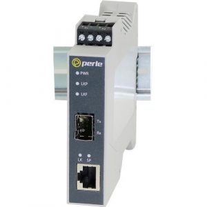 Perle SRS-1110-SFP Transceiver/Media Converter - 1 x Network (RJ-45) - Gigabit Ethernet - 10/100/1000Base-T, 1000Base-X - 0.10 km - 1 x Expansion Slots - SFP (mini-GBIC) - 1 - 5092080