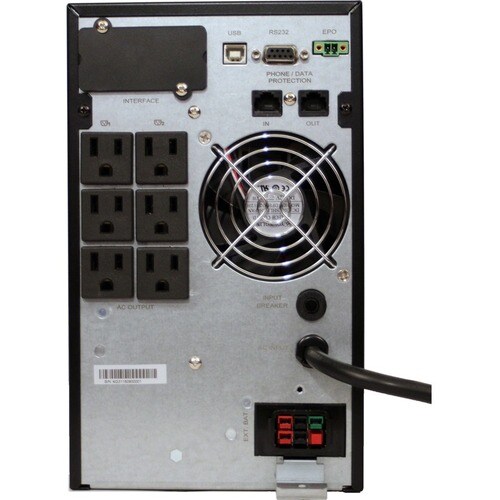 Minuteman 1000 VA On-line Tower UPS with 6 0utlets - Tower - 2 Minute Stand-by - 120 V AC Input - 110 V AC, 120 V AC, 127 - EC1000LCD - Image 2