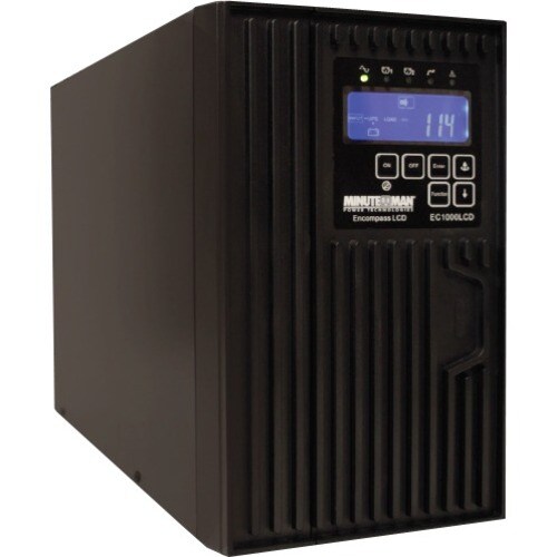 Minuteman 1000 VA On-line Tower UPS with 6 0utlets - Tower - 2 Minute Stand-by - 120 V AC Input - 110 V AC, 120 V AC, 127 - EC1000LCD - Image 3