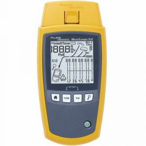 Fluke Networks MicroScanner PoE Cable Verifier - Cable Testing, Twisted Pair Cable Testing, Wiremap, PoE Testing, Cable Fault Testing MS-POE - MS-POE