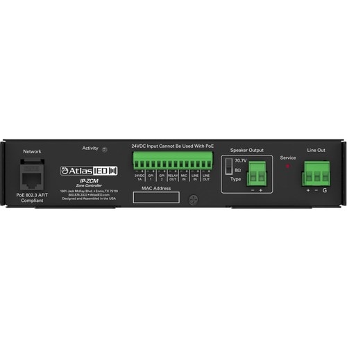 2 POE+ IP-TO-ANALOG GATEWAYS W/ INTEGRATED AMPLIFIER & RACK MOUNT - IP-ZCM2RMK - Image 2