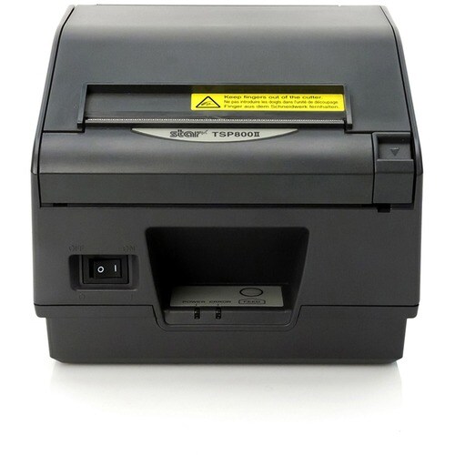 Star Micronics TSP800II Thermal Receipt and Label Printer, WLAN, Ethernet, AirPrint - Cutter, External Power Supply Included, Gray - Cutter, External Power Supply Included, Gray 37968230 - 37968230