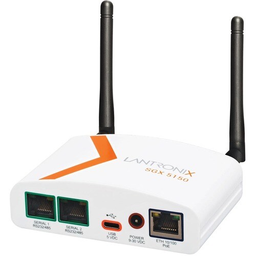 Lantronix SGX 5150 IoT Gateway Device - 256 MB - Twisted Pair - 1 x Network (RJ-45) - 1 x USB - 2 x Serial Port - 10/100Base-TX - SGX5150225US - Image 3
