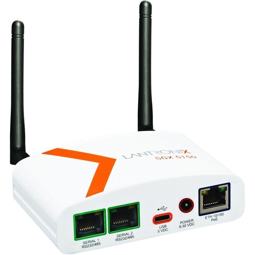 Lantronix SGX 5150 IoT Gateway Device - 256 MB - Twisted Pair - 1 x Network (RJ-45) - 1 x USB - 2 x Serial Port - 10/100Base-TX - SGX5150225US - Image 4