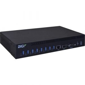 Digi AnywhereUSB 8 Plus USB/Ethernet Combo Hub - 8 USB Port(s) - 1 Network (RJ-45) Port(s) - 8 USB 3.1 Port(s) - PC AW08-G300