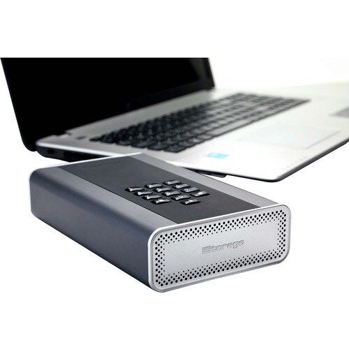 iStorage diskAshur DT2 12 TB Secure Encrypted Desktop Hard Drive | FIPS Level-3 | Password protected | Dust/Water Resistant. IS-DT2-256-12000-C-X - Thin Client Device Supported - USB 3.2 - IS-DT2-256-12000-C-X - Image 2