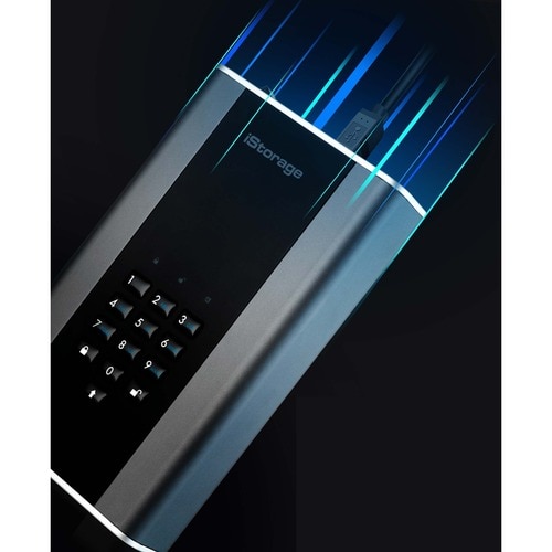 iStorage diskAshur DT2 12 TB Secure Encrypted Desktop Hard Drive | FIPS Level-3 | Password protected | Dust/Water Resistant. IS-DT2-256-12000-C-X - Thin Client Device Supported - USB 3.2 - IS-DT2-256-12000-C-X - Image 7