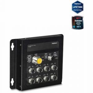 8PORT INDUSTRIAL EN50155 M12 SWITCH GIGABIT POE+RAILWAY - TI-TPG80