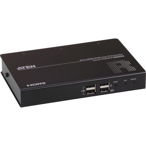 ATEN Slim HDMI Single Display KVM over IP Receiver - 1 Computer(s) - 1920 x 1200 Maximum Video Resolution - 1 x Network (RJ-45) - 4 x USB - KE8900SR - Image 4