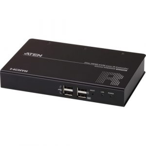 ATEN Slim HDMI Single Display KVM over IP Receiver - 1 Computer(s) - 1920 x 1200 Maximum Video Resolution - 1 x Network (RJ-45) - 4 x USB - KE8900SR