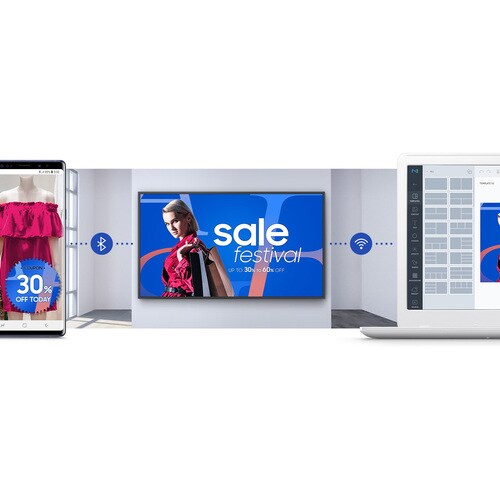 Samsung QB65R-N Digital Signage Display - 65" LCD Cortex A72 1.70 GHz - 2.50 GB - 3840 x 2160 - Edge LED - 350 Nit - 2160p - - QB65R-N - Image 6