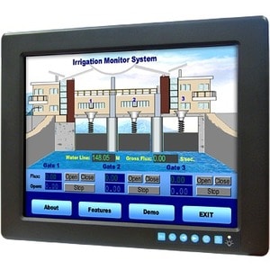 12.1IN XGA WT IND MONITOR W/ RESISTIVE TOUCHSCREEN - FPM-3121G-R3BE - Image 2