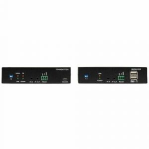Eaton Tripp Lite Series HDMI over Fiber Extender Kit, Transmitter/Receiver, 4K 60 Hz, 4:4:4, RS-232, IR, Multimode LC, 985 ft. (300 m), TAA - HDMI over Fiber Extender - B127F-1A1-MM-HH