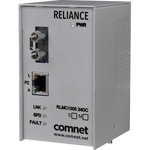 ComNet Electrical Substation-Rated 10/100 Mbps Media Converter - 1 x Network (RJ-45) - 1 x SC Ports - DuplexSC Port - Multi-mode - 0.1 mil Fiber - Fast - RLMC1003M2/48DC