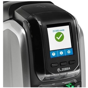 Zebra ZC300 Single Sided Desktop Dye Sublimation/Thermal Transfer Printer - Color - Card Print - USB - Wireless LAN - 3.6 Second Mono - 18 Second Color - - ZC31-000W000US00 - Image 3