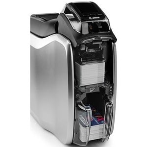 Zebra ZC300 Single Sided Desktop Dye Sublimation/Thermal Transfer Printer - Color - Card Print - USB - Wireless LAN - 3.6 Second Mono - 18 Second Color - - ZC31-000W000US00 - Image 4
